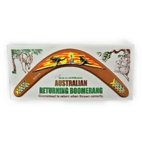 BOOMERANG, 12" SUNSET CARDED