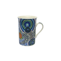 Coffee Mug Aboriginal Design - Colours of the Reef Design - Colin Jones
