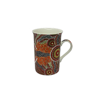 Coffee Mug Aboriginal Design  - Colours of the Land Design - Colin Jones 