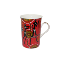 Coffee Mug Aboriginal Design - Hunters & Gatherers Land Design - Colin Jones 