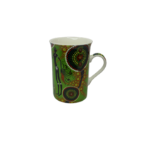 Coffee Mug Aboriginal Design - Hunters & Gatherers Rainforest Design - Collin Jones 