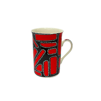 Coffee Mug Aboriginal Design - Dja Abu (Camp Ground) Design - Jedess Hudson