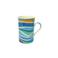 Coffee Mug Aboriginal Design - Gudhu Galba (Rainbow Reef) Design - Jedess Hudson