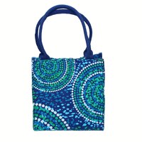Bag Mini Tote Aboriginal Design  - Wet Design - Luther Cora