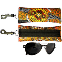 Glasses Case Aboriginal Design - Colours of the Land Design - Colin Jones 
