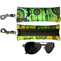 Glasses Case Aboriginal Design - Hunter & Gathers Rainforest Design - Colin Jones 