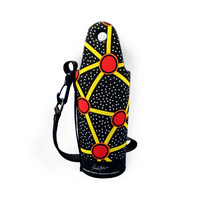 Water Bottle Cooler Aboriginal Design  - Gogo (Talaroo Spring) Design - Jedess Hudson 