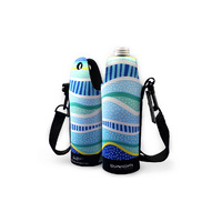 Water Bottle Cooler Aboriginal Design  - Gudhu Galba (Rainbow Reef) Design - Jedess Hudson 