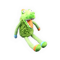 Plush Toy Crocodile - Blue/Green Striped 