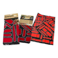 Kitchen Towel Aboriginal Design- Jedess Hudson - Dja Abu (Camp Ground)