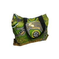 Bag Shoulder Aboriginal Design - Crocodile Dreaming - Colin Jones 